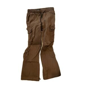 Novamen Loose Cargo Brown Pants Mens Small 28x27